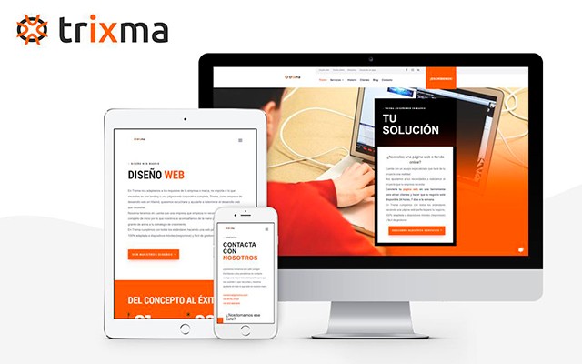 El nuevo diseño de la página web de Trixma